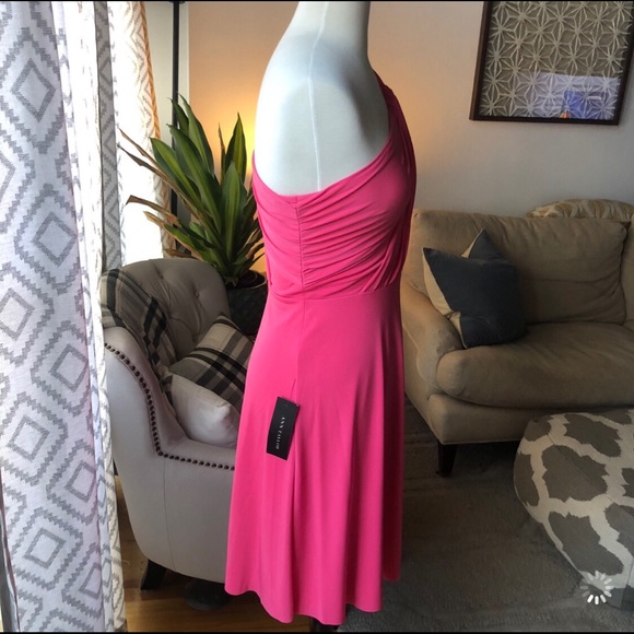 Pink one shoulder dress - Picture 6 of 8